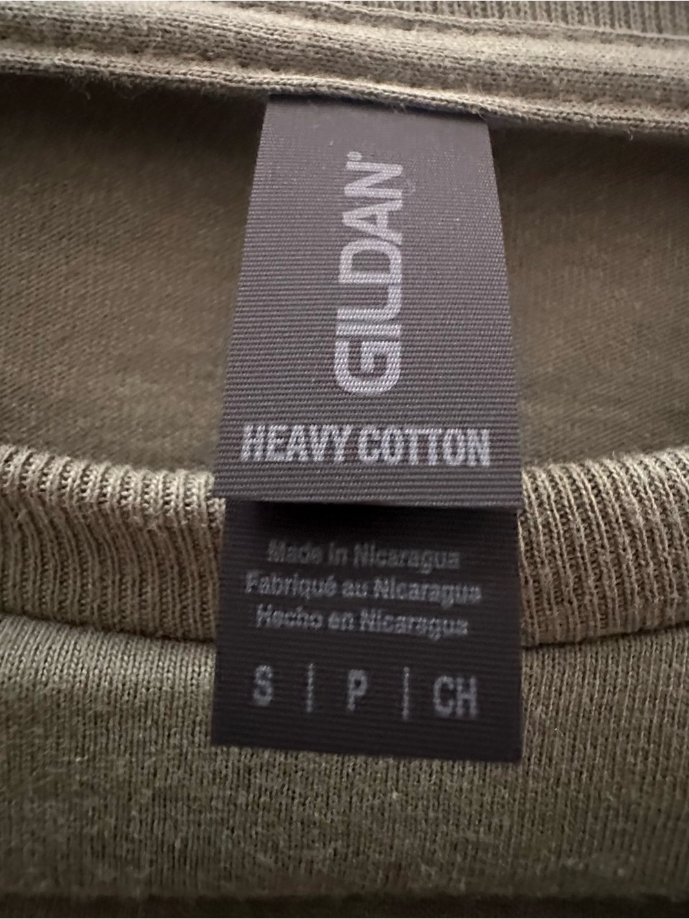 Gildan Olive Short Sleeve Graphic Tee ๐ - Picture 5 of 5